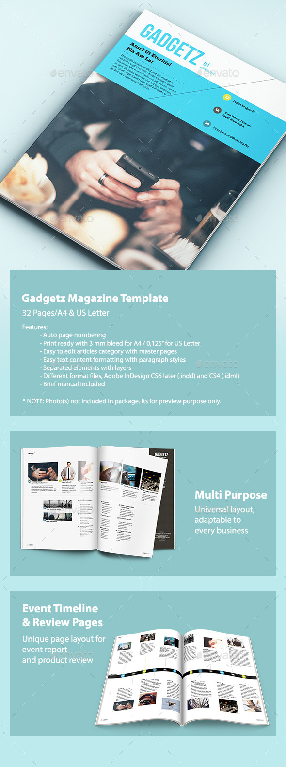 Gadgetz - Multipurpose Magazine - Magazines Print Templates