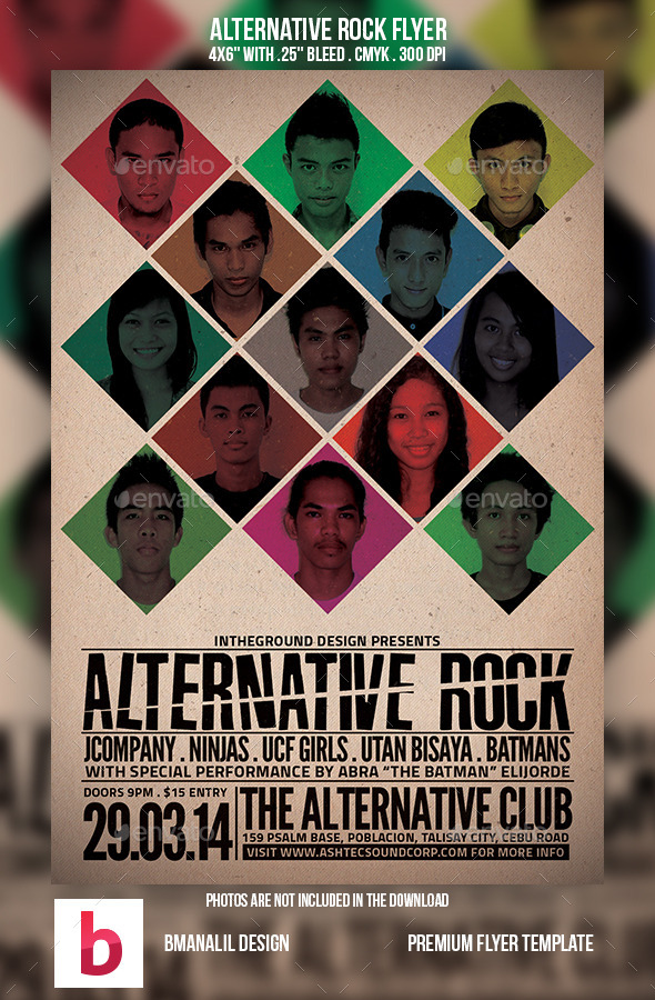 Alternative Rock Flyer - Concerts Events