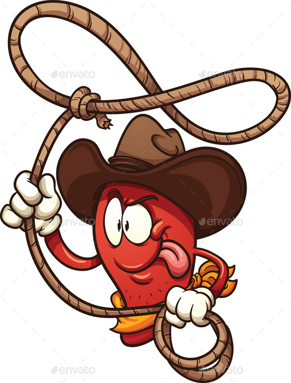Cowboy Chili Pepper - Food Objects