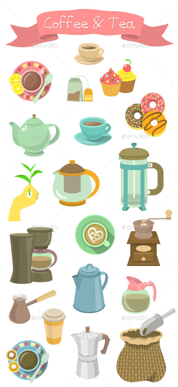 Coffee and Tea Collection - Man-made Objects Objects