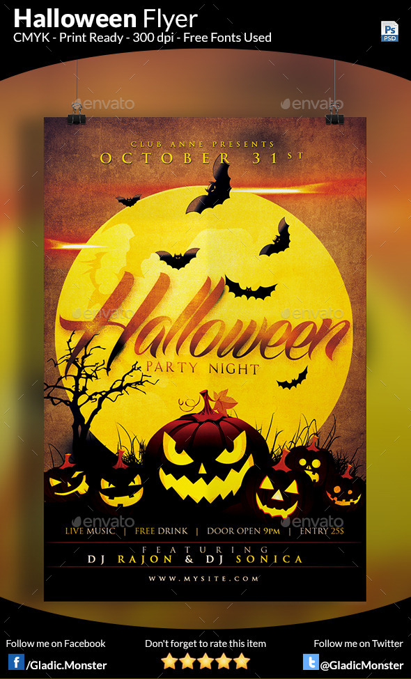 Halloween Party Flyer - Clubs & Parties Events