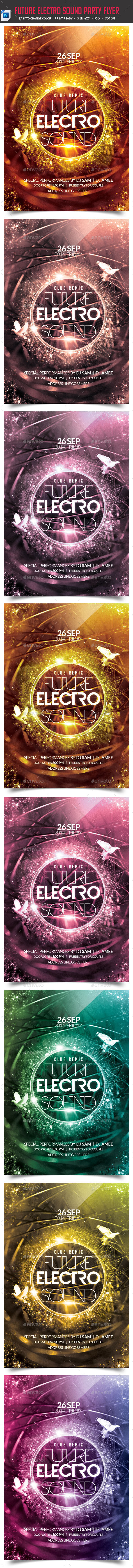 Future Electro Sound Party Flyer - Clubs & Parties Events