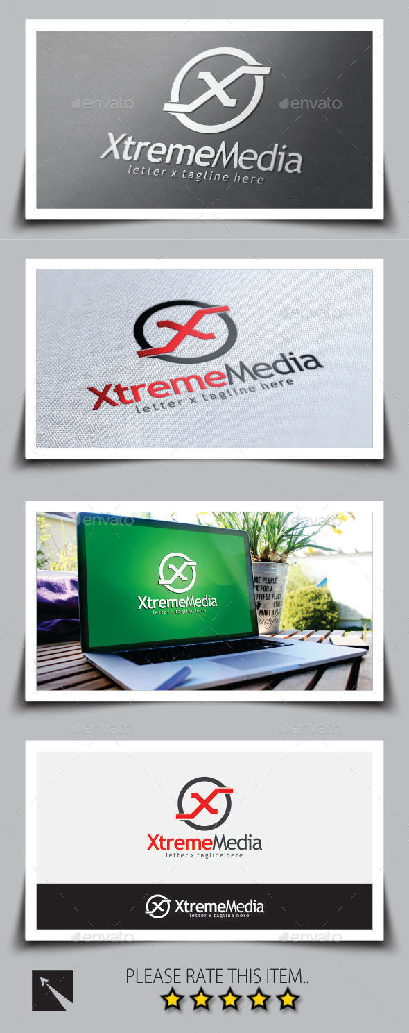 Xtreme Media Letter (X) Logo Template - Letters Logo Templates