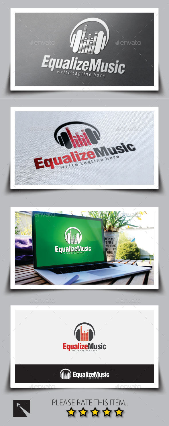 Music Equalizer Logo Template - Objects Logo Templates