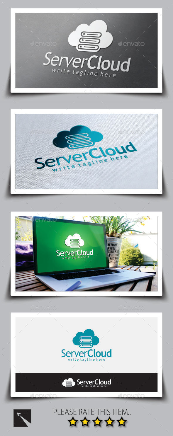 Server Cloud Logo Template - Symbols Logo Templates