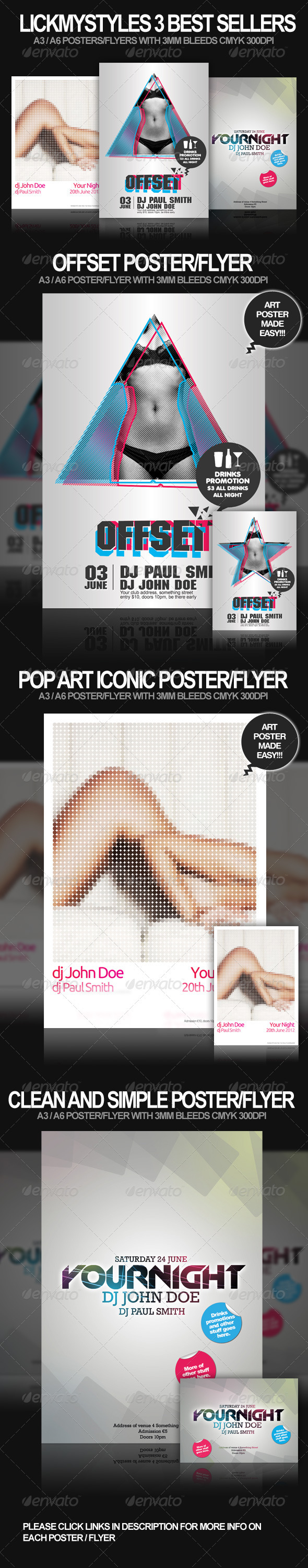 Top Selling Poster / Flyer Bundle - Clubs & Parties Events