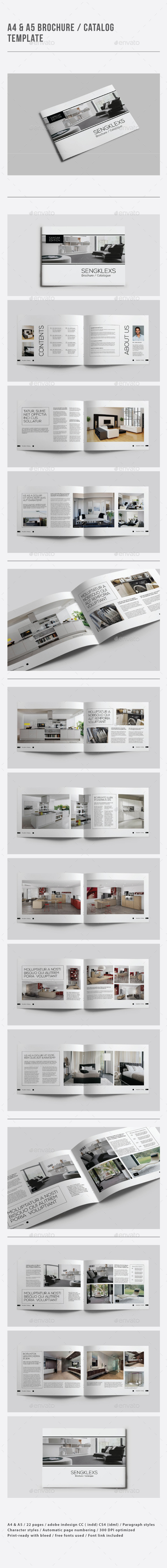 A4 & A5 Brochure / Catalogue Template - Catalogs Brochures