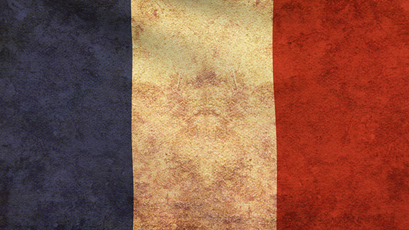 France Flag 2 Pack – Grunge and Retro