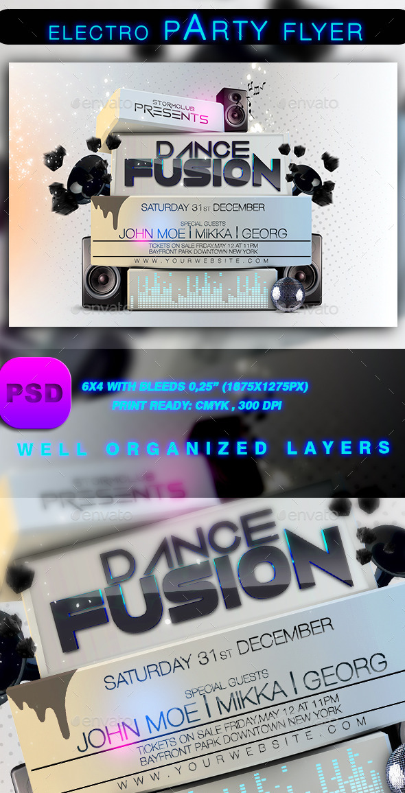 Electro Party Flyer - Events Flyers