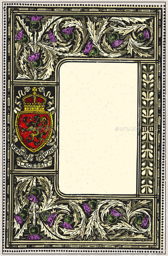 Vintage Page with Placeholder Menu - Decorative Vectors