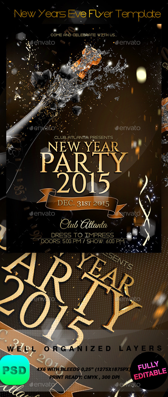 New Years Eve Flyer Template - Events Flyers