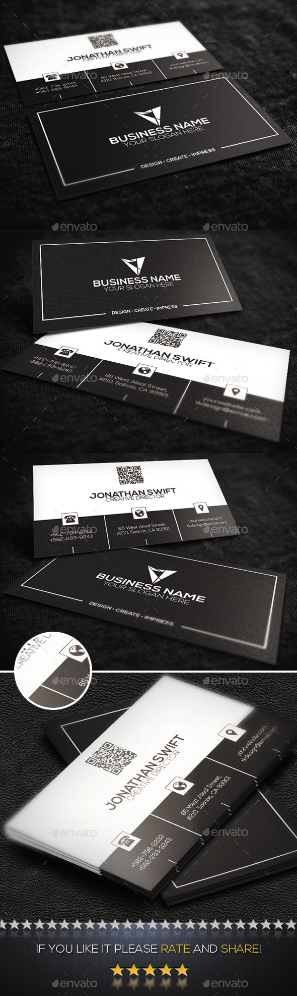 Corporate Business Card No.03 - Corporate Business Cards
