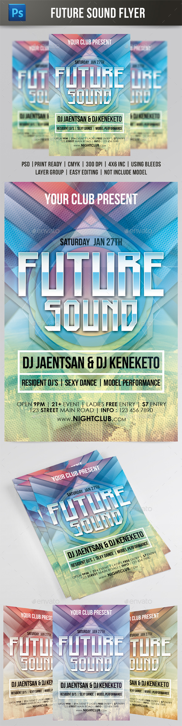 Future Sound Flyer - Events Flyers