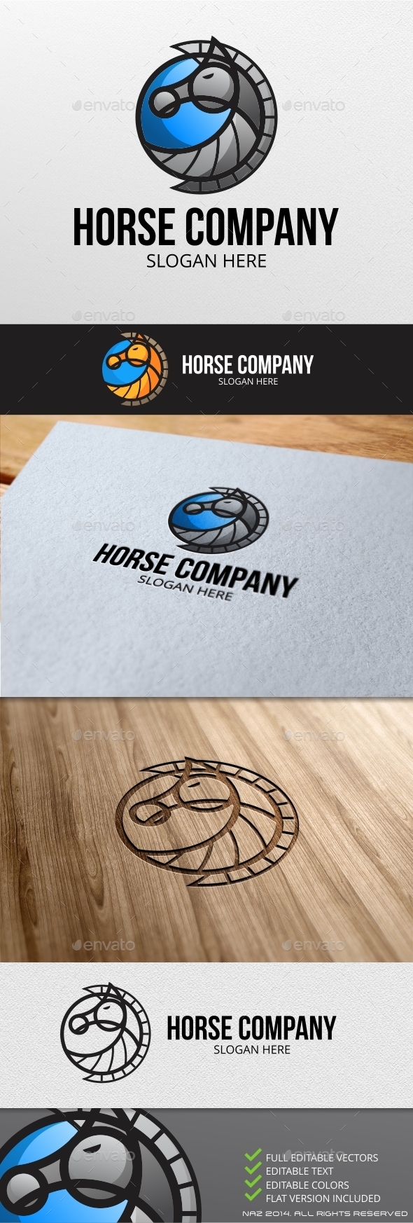 Horse Company Logo - Animals Logo Templates