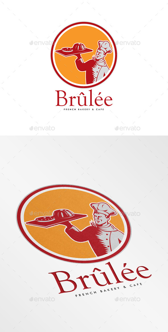 Brulee French Bakery Logo - Humans Logo Templates