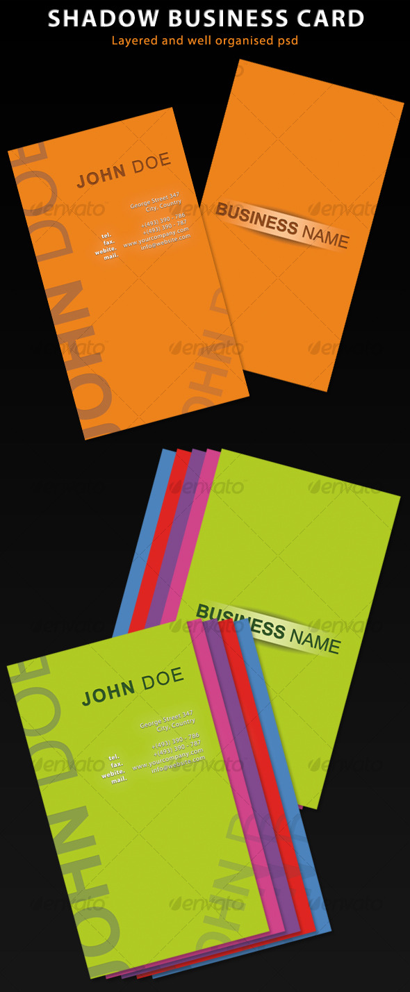 Shadow Business Card - Creative Business Cards