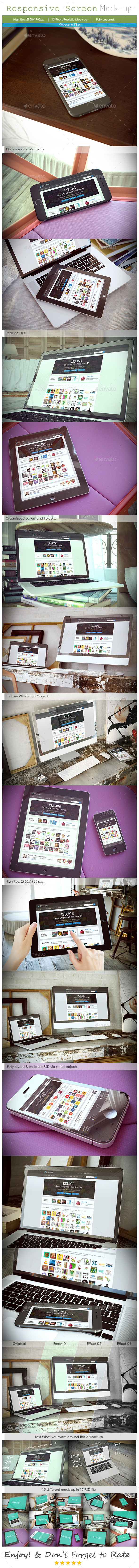 Responsive Device Mockup V2 - Multiple Displays