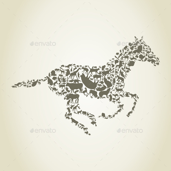 Horse Animals - Animals Characters