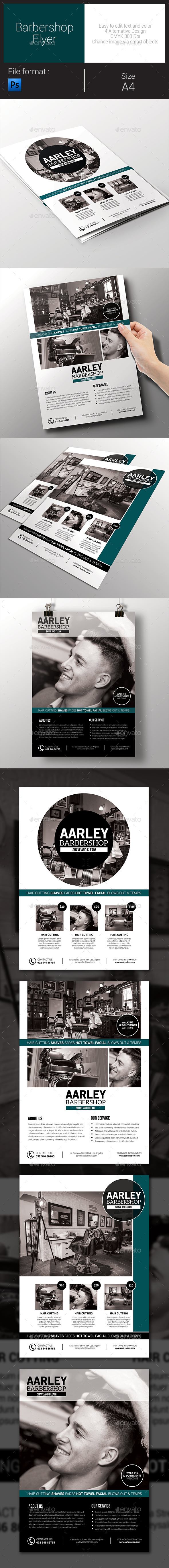 Simple Barbershop Flyer - Corporate Flyers