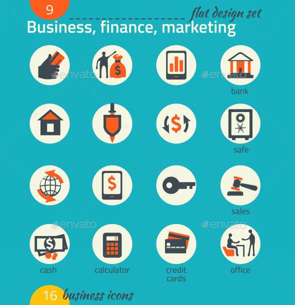 Business Icon Set. Software and Web Development - Business Icons