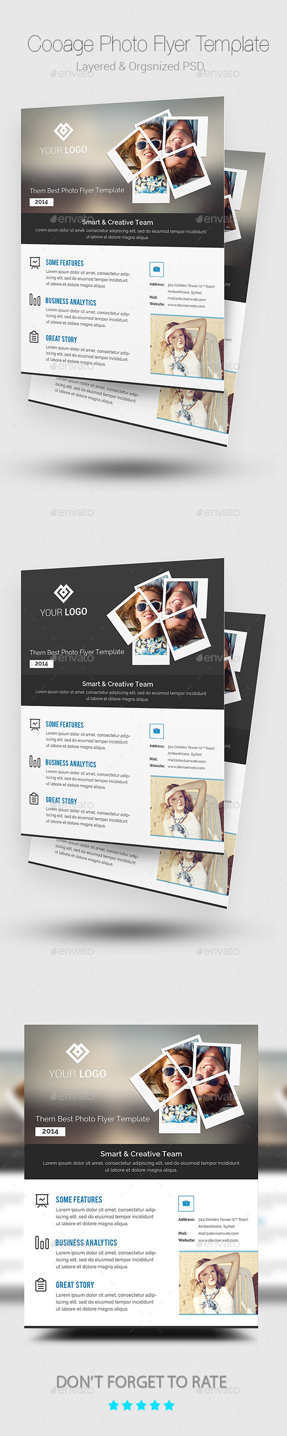 Collage Photo Flyer/Poster Template - Corporate Flyers