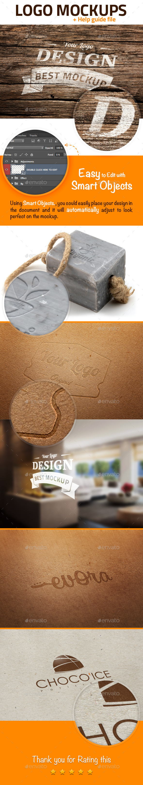 Logo Mockup Set - Logo Product Mock-Ups