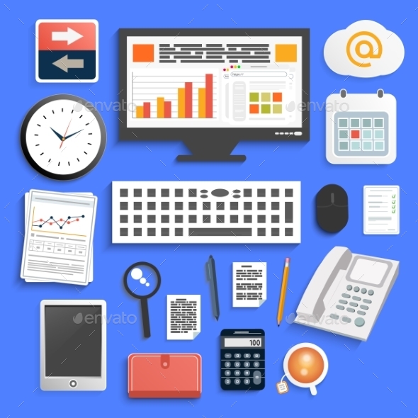 Office Work Elements - Technology Conceptual