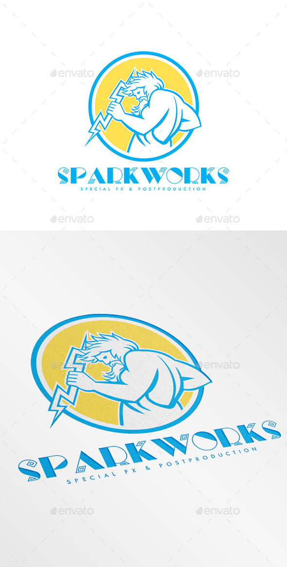 Sparkworks Special Fx and Post Production Logo - Humans Logo Templates