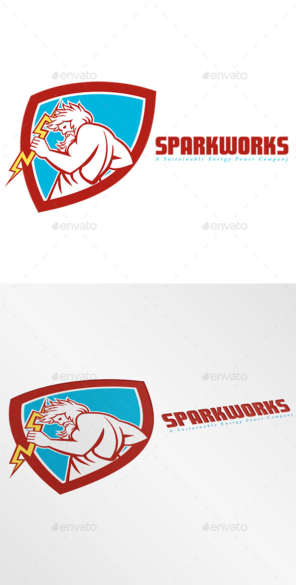Sparkworks Power Company Logo - Humans Logo Templates