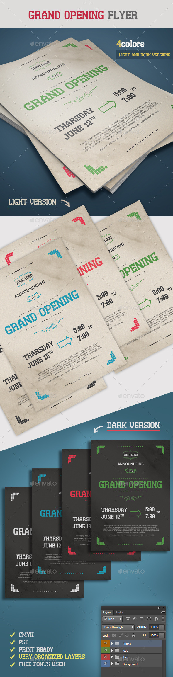 Retro Grand Opening Flyer - Events Flyers