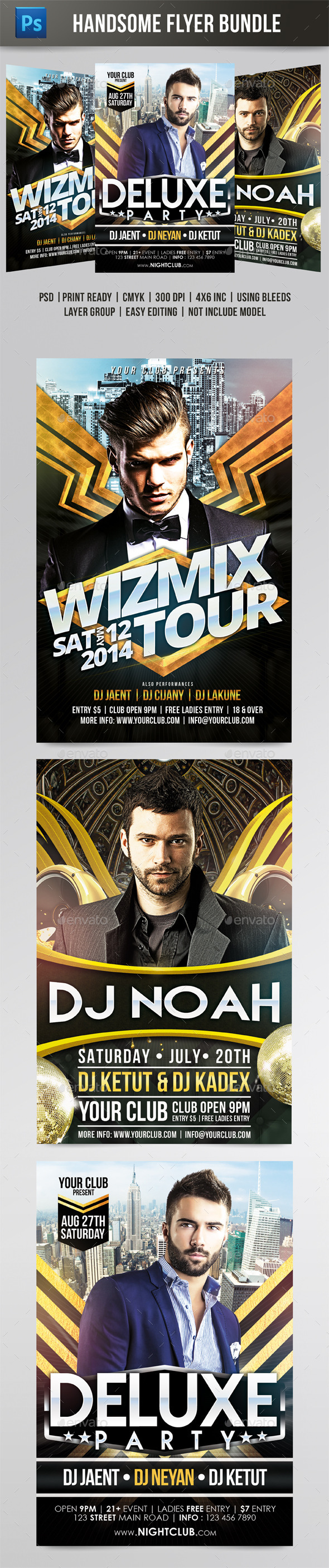 Handsome Flyer Bundle - Events Flyers