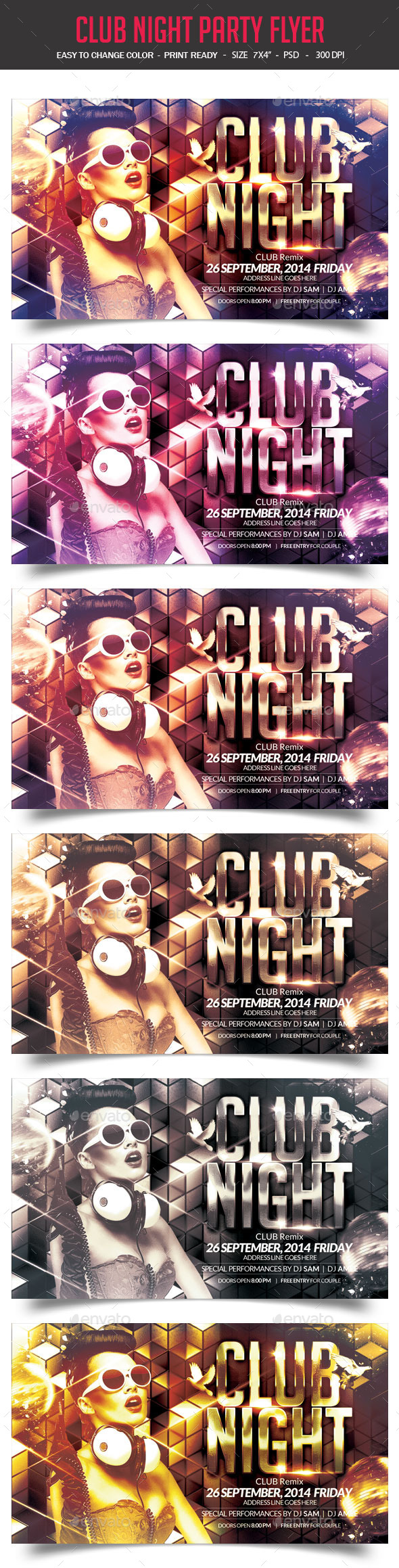 Club Night Party Flyer - Clubs & Parties Events