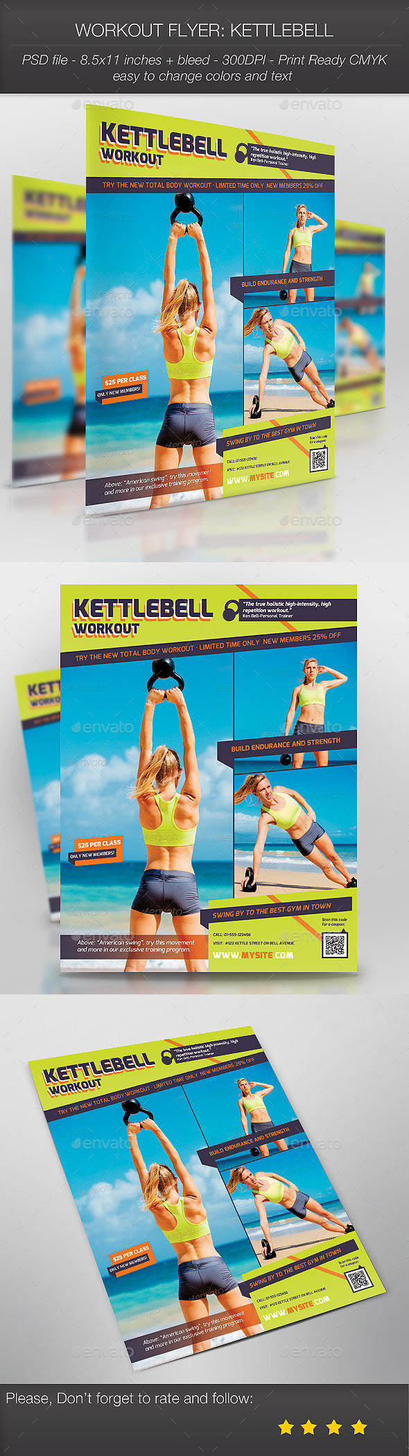 Workout Flyer: Kettlebell - Sports Events