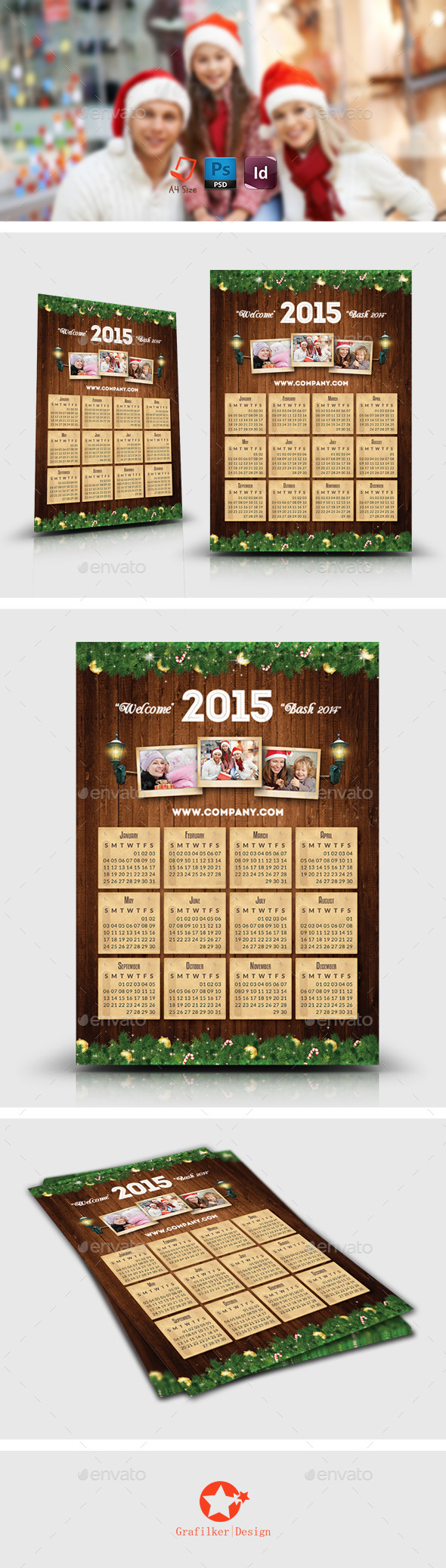 Christmas Calendar Templates - Calendars Stationery