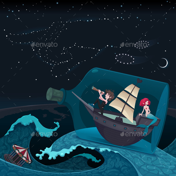 Travel in the Night - Travel Conceptual