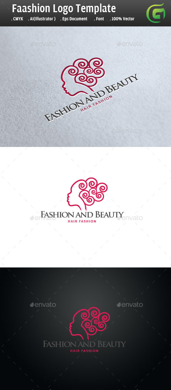 Fashion and Hair Salon - Humans Logo Templates
