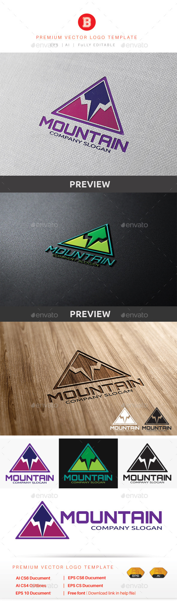 Mountain V.4 - Nature Logo Templates