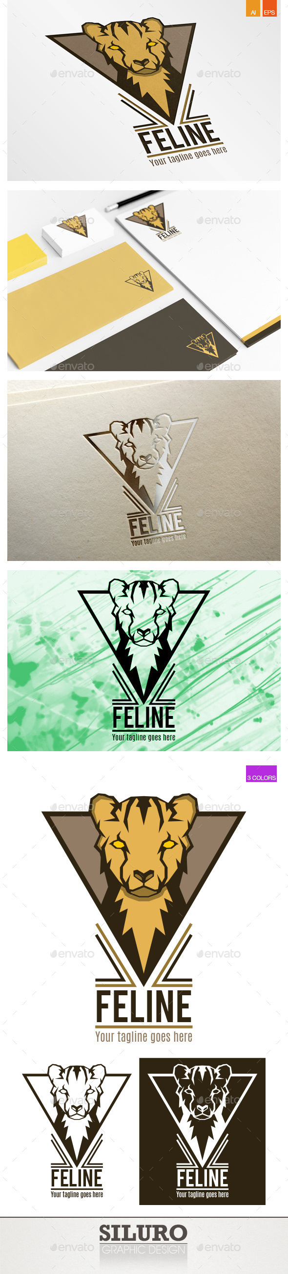 Feline Logo - Animals Logo Templates