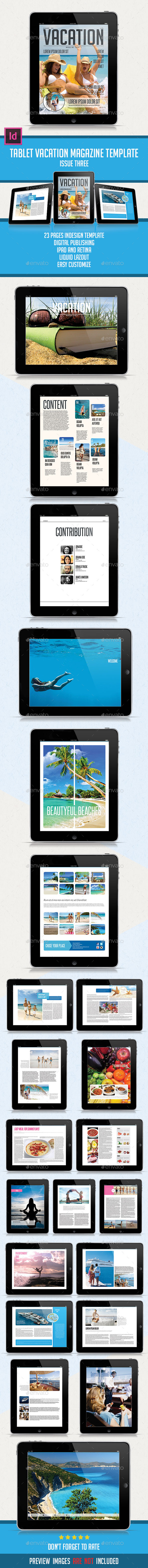 Tablet Vacation Magazine Issue Three - Digital Magazines ePublishing