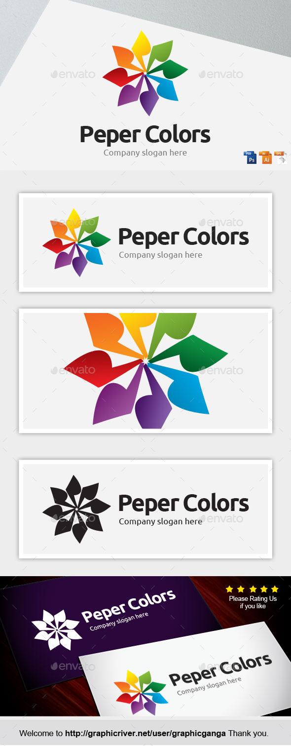 Paper Colors - Objects Logo Templates