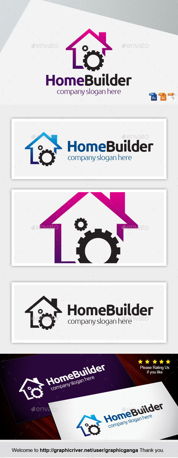 Homebuilder - Buildings Logo Templates