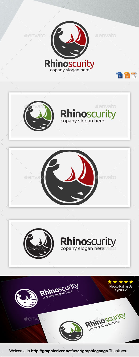 Rhino Security - Animals Logo Templates