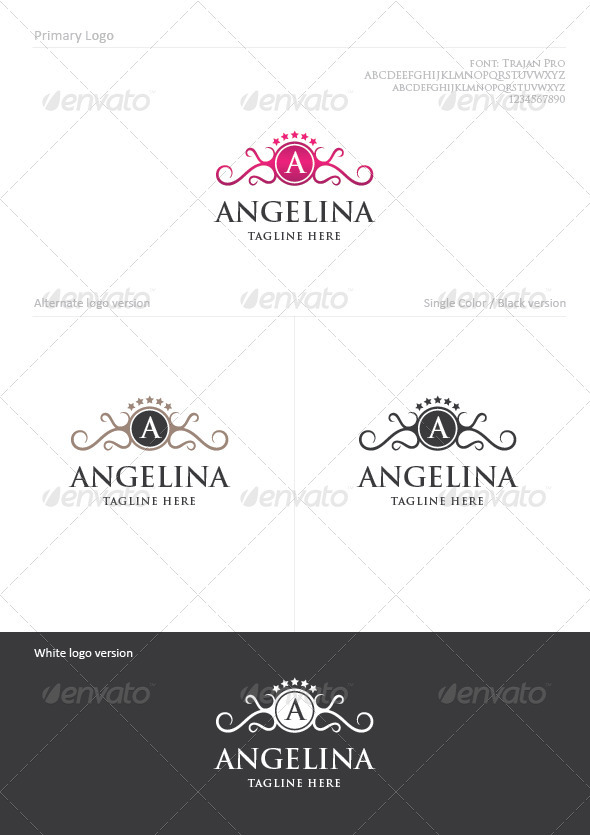 Angelina - Crests Logo Templates