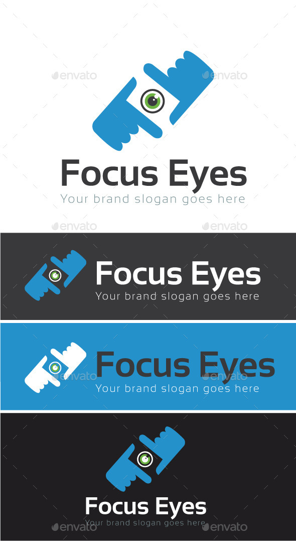 Focus Eyes Logo Template - Symbols Logo Templates
