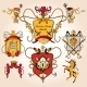 Heraldic Design Colored, Vectors | GraphicRiver