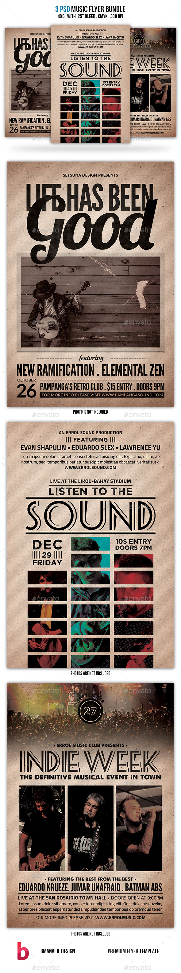 Music Flyer Bundle - Events Flyers