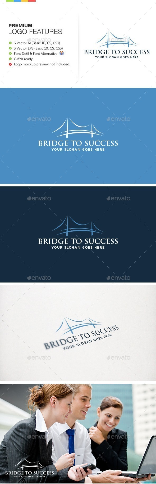 Bridge to Success - Abstract Logo Templates