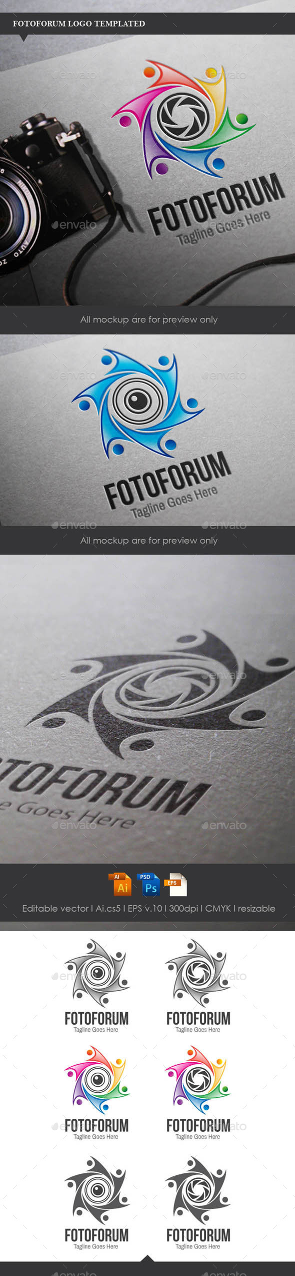 Fotoforum Logo Template - Symbols Logo Templates