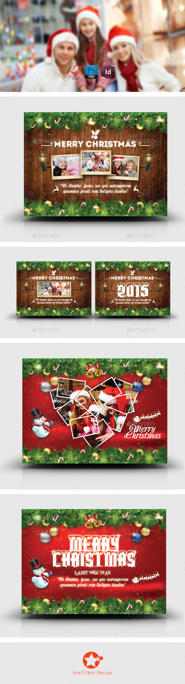 Christmas Postcard Bundle Templates - Corporate Flyers