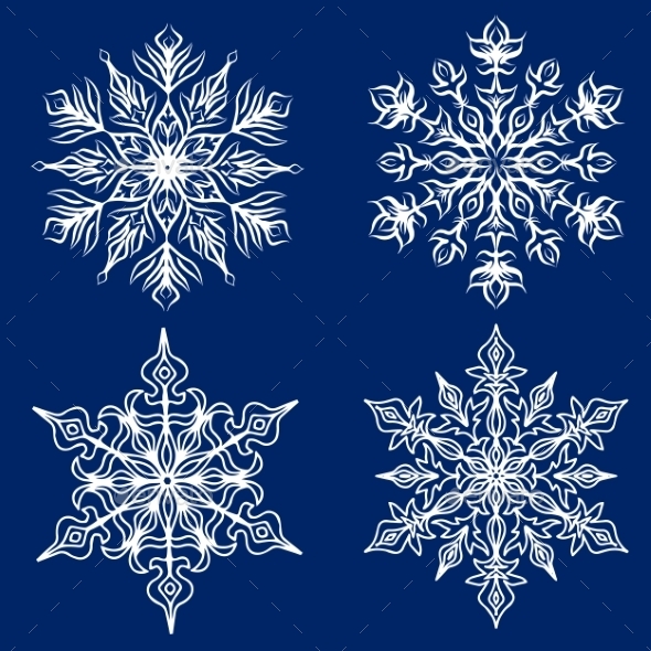 Snowflakes Set - Christmas Seasons/Holidays